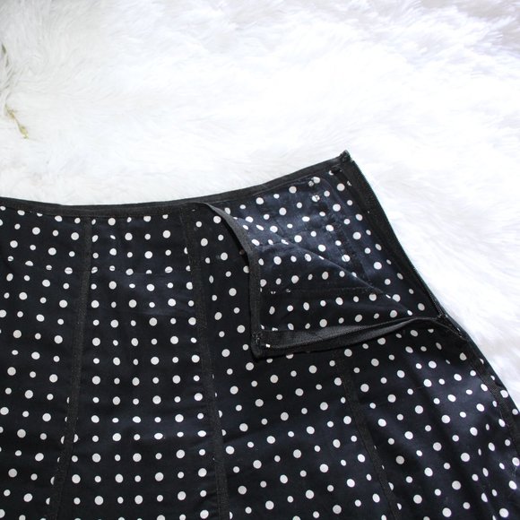 Nine West Polka Dot Pleated Skirt - Picture 6 of 10